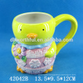 2016 high quality cock ceramic cream pitcher